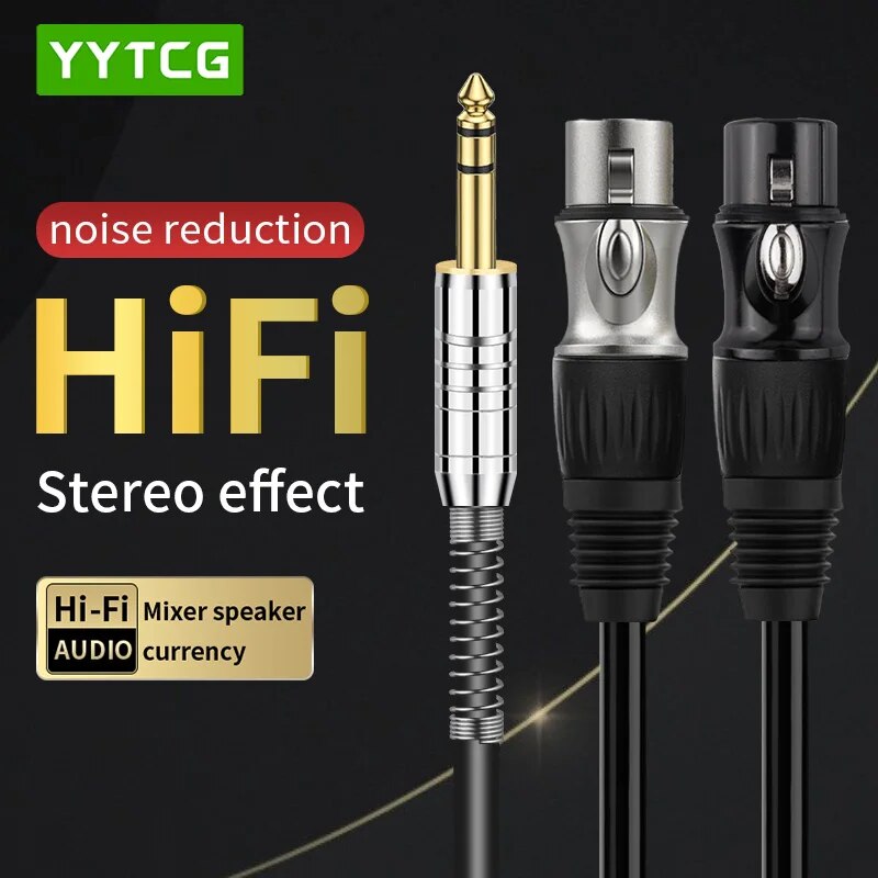 Audio Music Mixer - YYTCG Hifi 6.5 to 2xlr Aduio