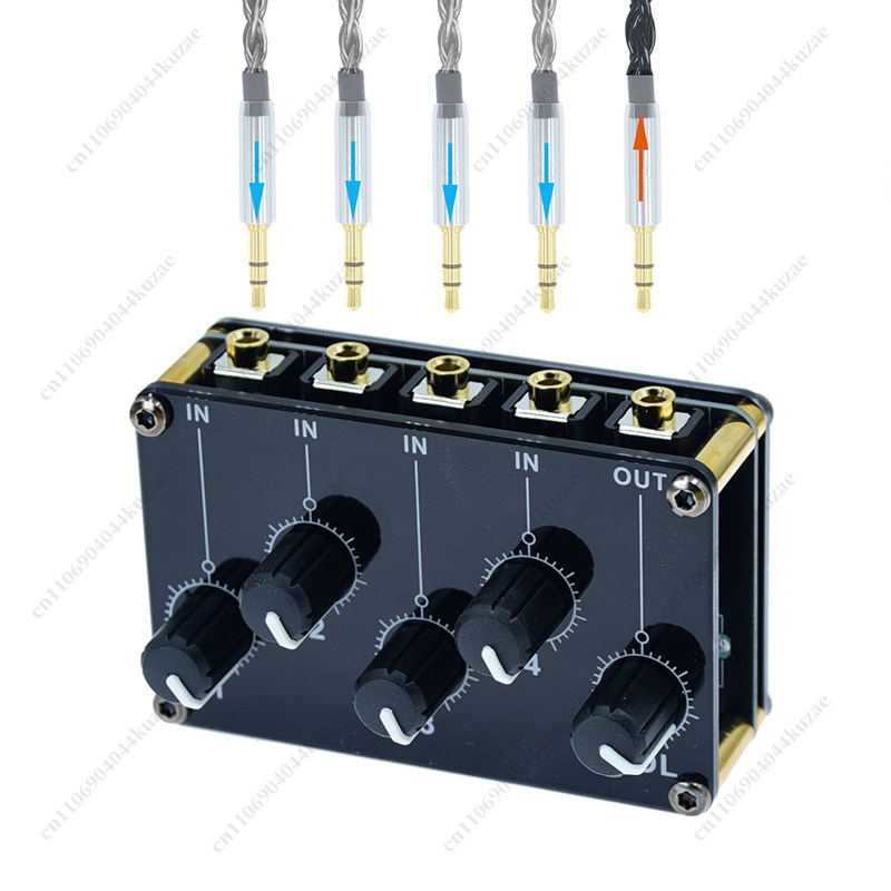 Audio Music Mixer - Dual Channel Live Audio Mixer 4