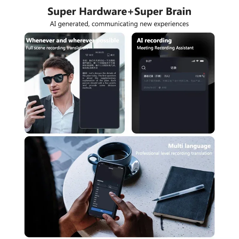 AI Translation Glasses Smart S - Audio Music Volume ulasan dan harga