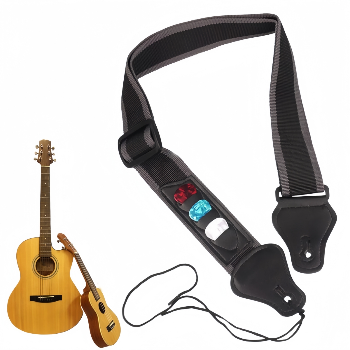 Miwayer PU Leather Guitar Stra - Electric Guitar Pick Pack ulasan dan harga