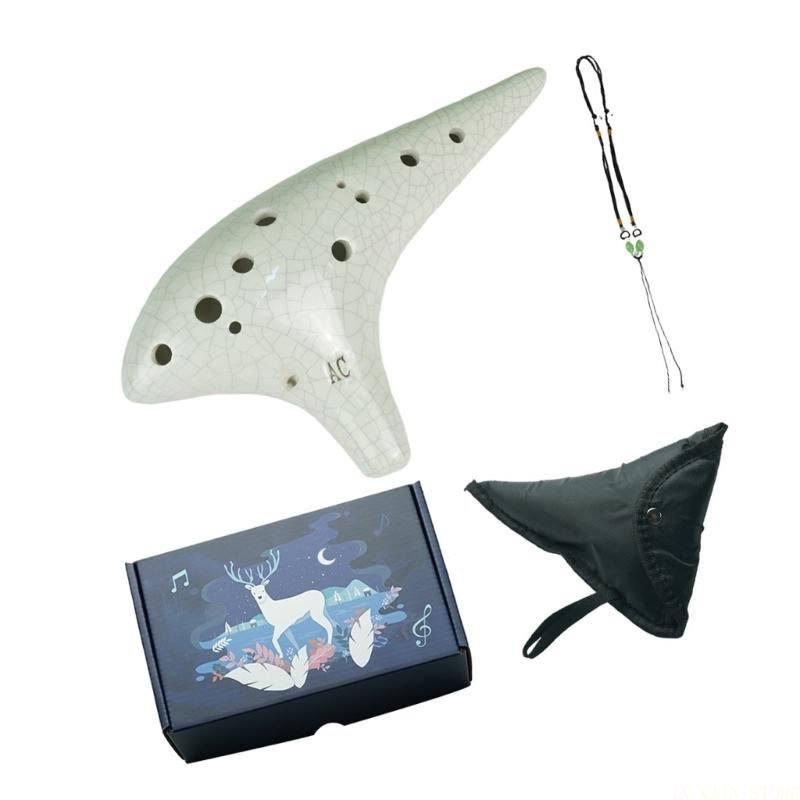 M5TC 12 Hole Ceramic Ocarina M - Ocarina Ceramic ulasan dan harga