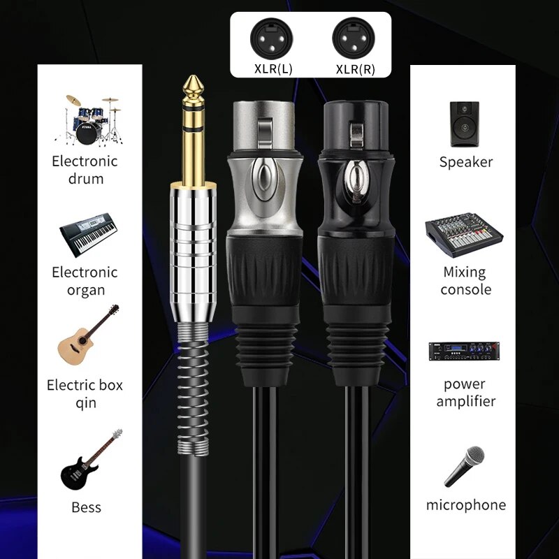 YYTCG Hifi 6.5 to 2xlr Aduio C - Audio Music Mixer ulasan dan harga