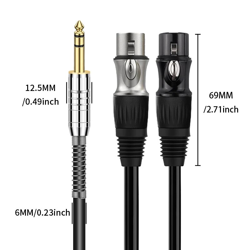 YYTCG Hifi 6.5 to 2xlr Aduio C - Audio Music Mixer ulasan dan harga