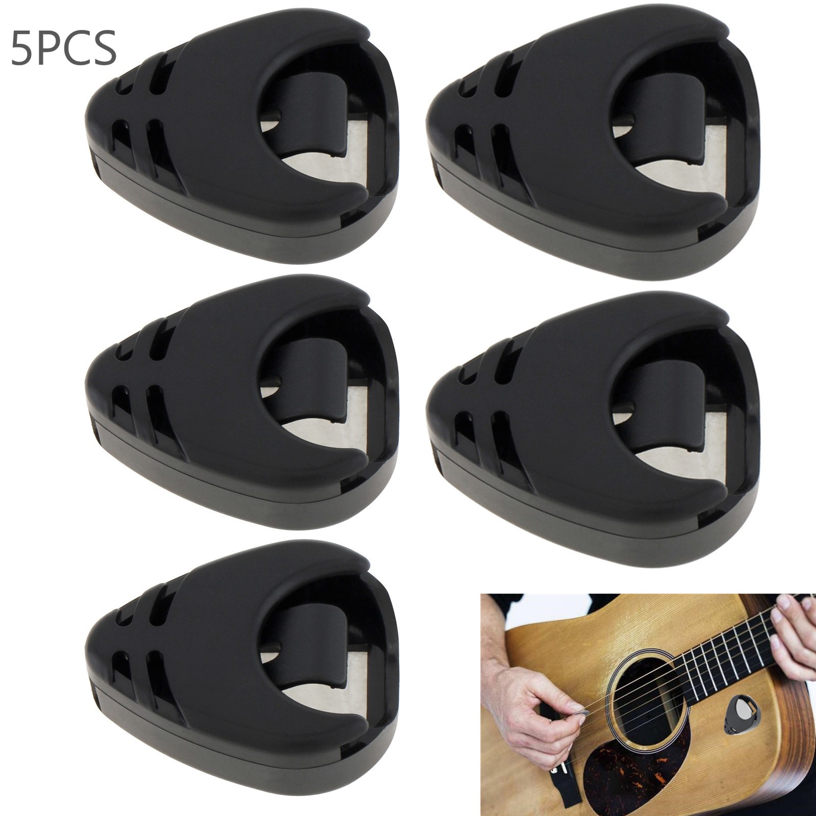 5pcs Guitar Picks Holder Plast - Electric Guitar Pick Pack ulasan dan harga