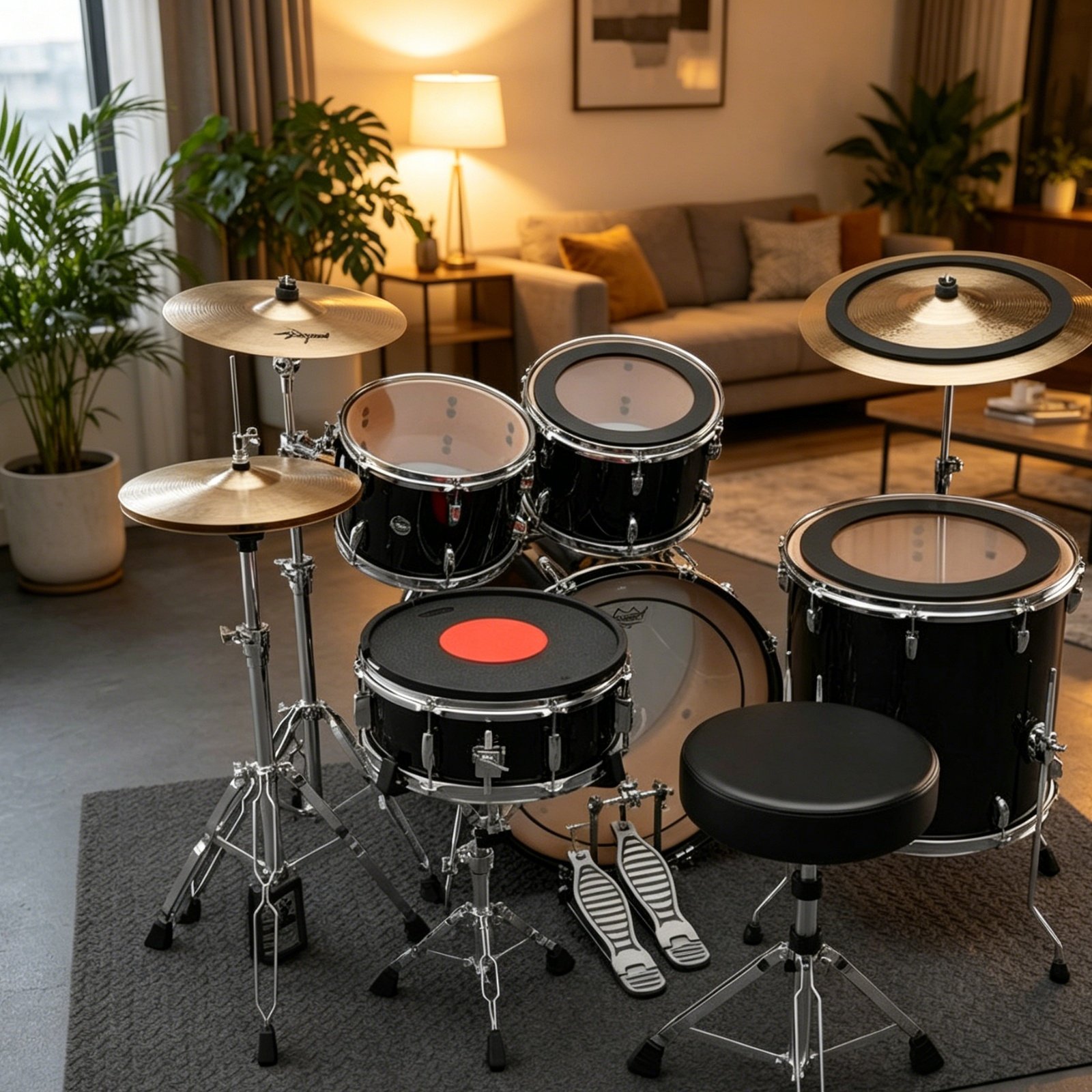 Rubber Drum and Cymbal Mutes N - Drum Practice Pad ulasan dan harga