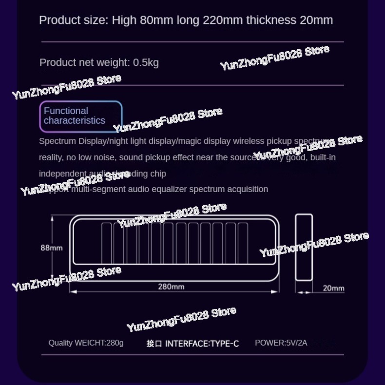 12-Bit RGB Pickup Level Light  - Audio Music In Youtube ulasan dan harga