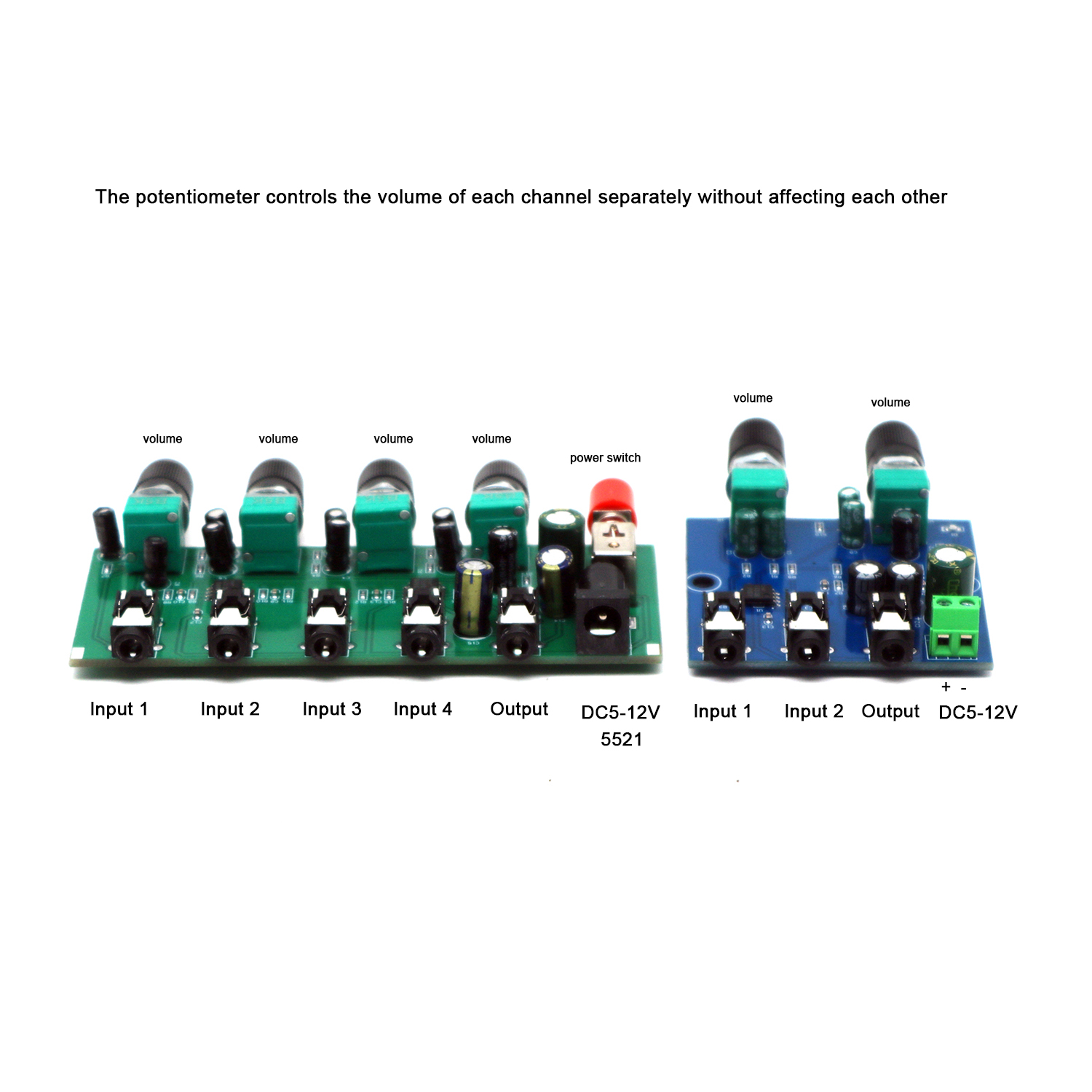 2/4Way Stereo Audio Signal Mix - Audio Music Mixer ulasan dan harga