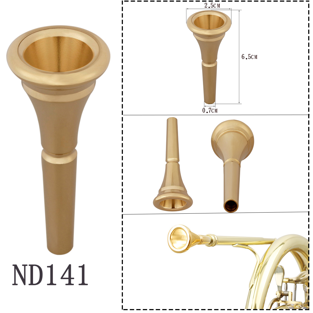SLADE Brass Instrument Trumpet - Trombone Mouthpiece ulasan dan harga