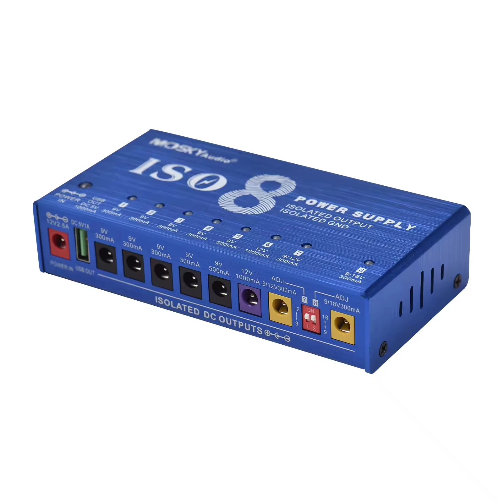 MOSKY ISO-8 Pedal Power Supply - Looper Pedal Guitar ulasan dan harga