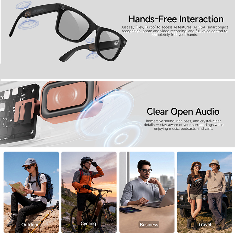 New Smart Glasses Intelligent  - Audio Music Recognition ulasan dan harga