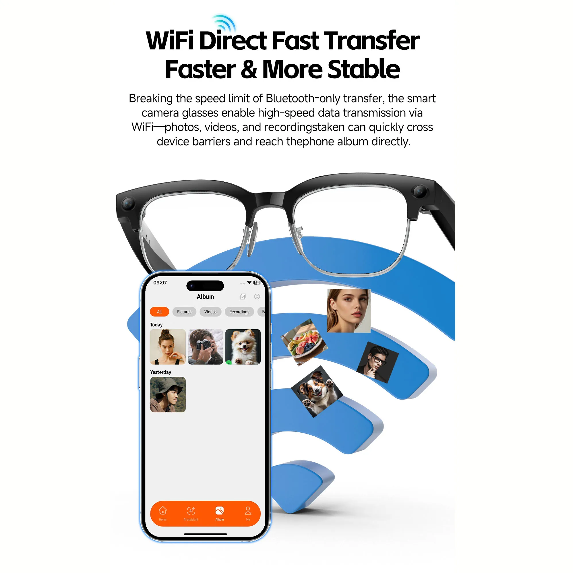 AI Smart Glasses with Voice Wa - Audio Music Recognition ulasan dan harga