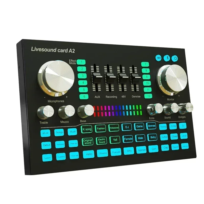 A2 Soundcard live Sound Card B - Audio Music Volume ulasan dan harga