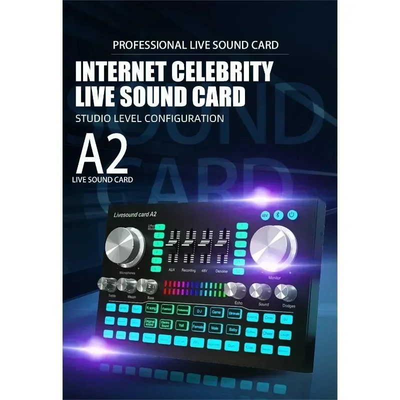 A2 Soundcard live Sound Card B - Audio Music Volume ulasan dan harga