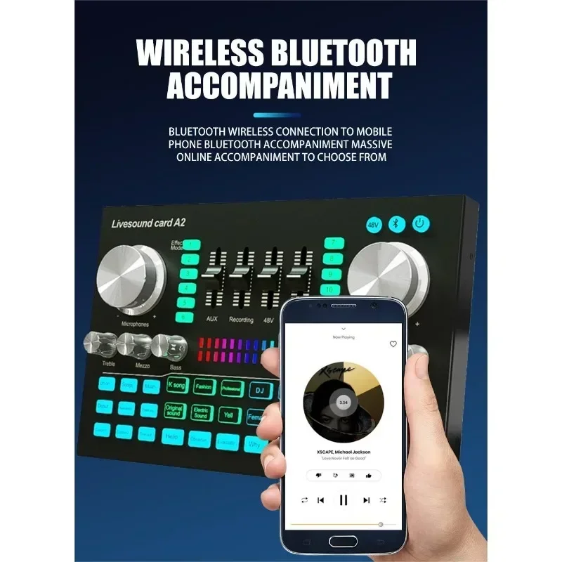 A2 Soundcard live Sound Card B - Audio Music Volume ulasan dan harga