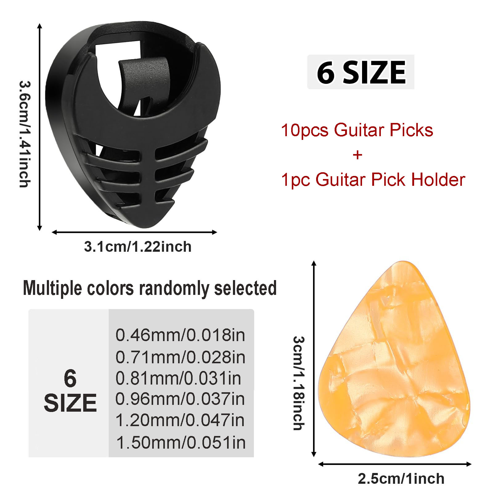 10pcs  Guitar Picks & 1pc Pick - Electric Guitar Pick Pack ulasan dan harga