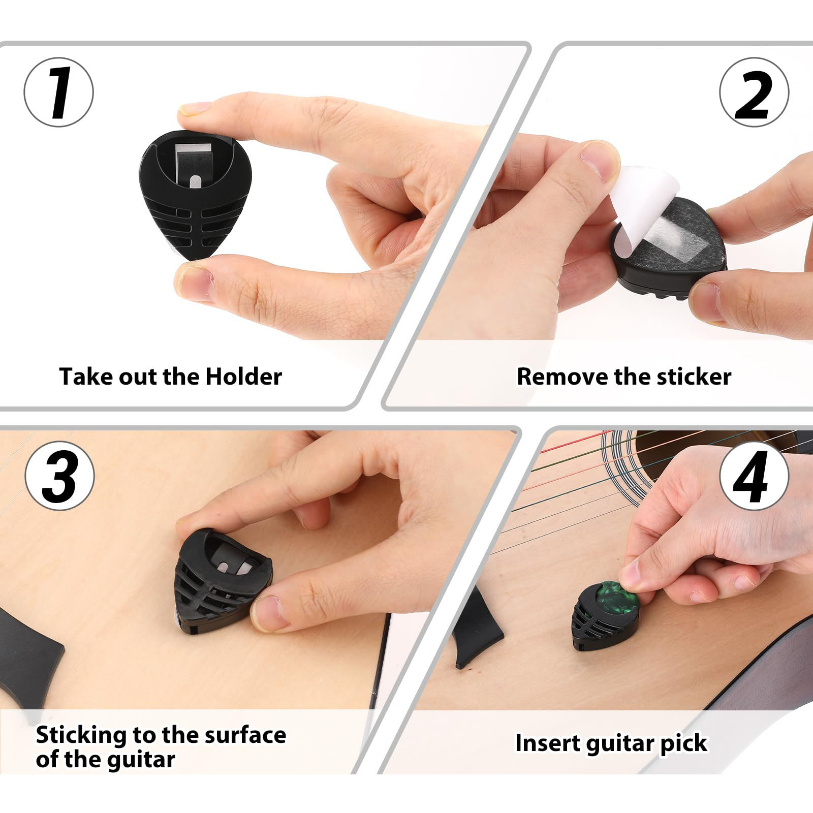 10pcs  Guitar Picks & 1pc Pick - Electric Guitar Pick Pack ulasan dan harga
