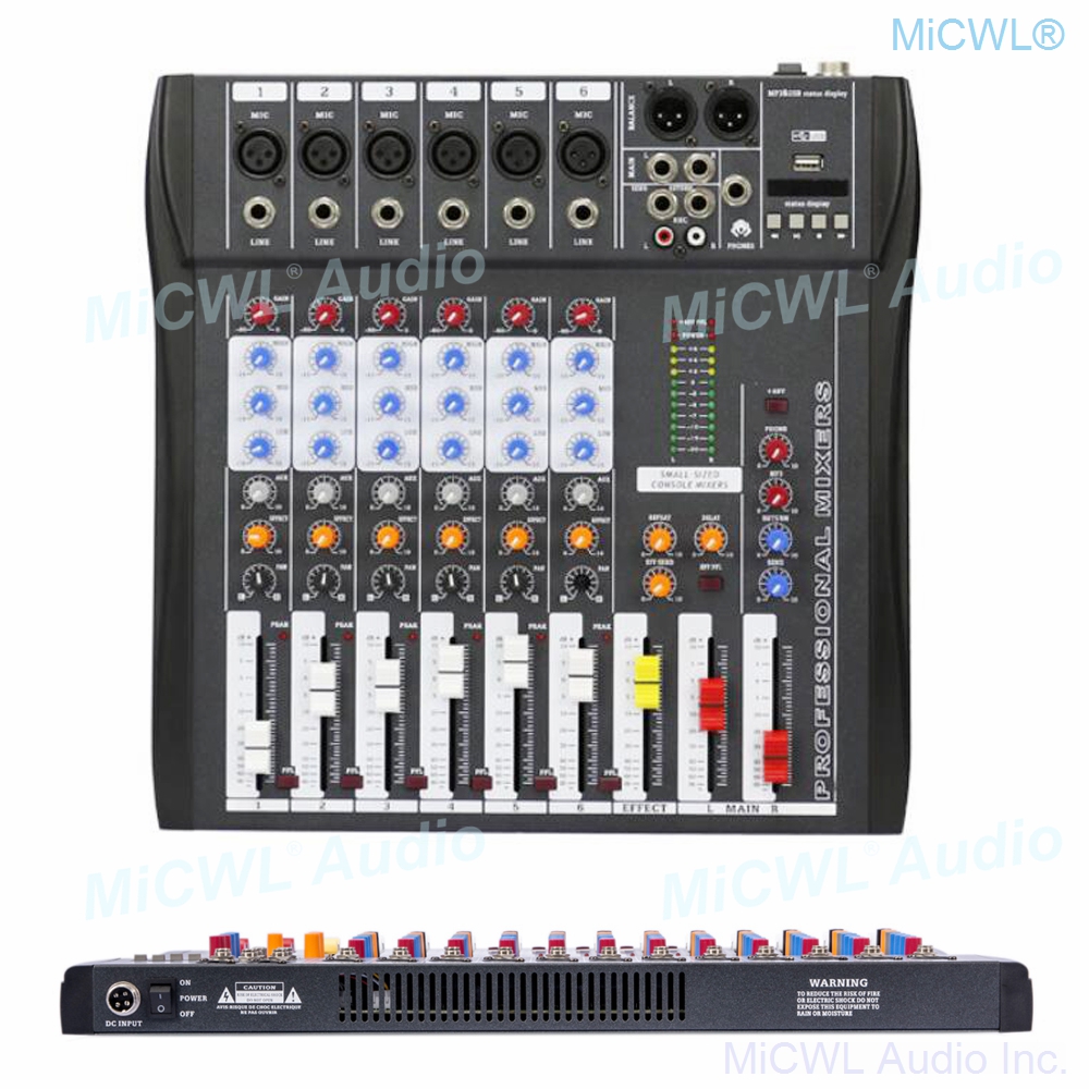 Audio-Mixer MiCWL 6 Channel Bl - Audio Music Mixer ulasan dan harga