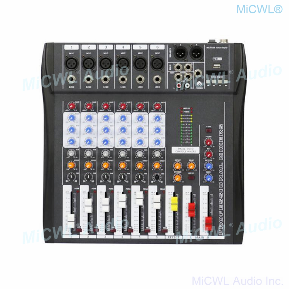 Audio-Mixer MiCWL 6 Channel Bl - Audio Music Mixer ulasan dan harga