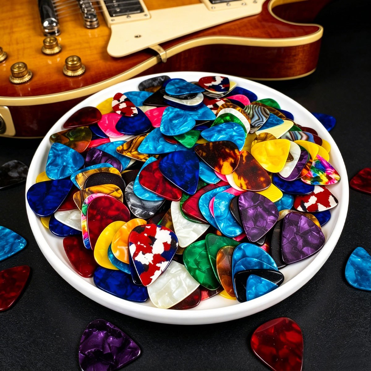 81Pcs 0.46mm Celluloid Guitar  - Electric Guitar Pick Pack ulasan dan harga