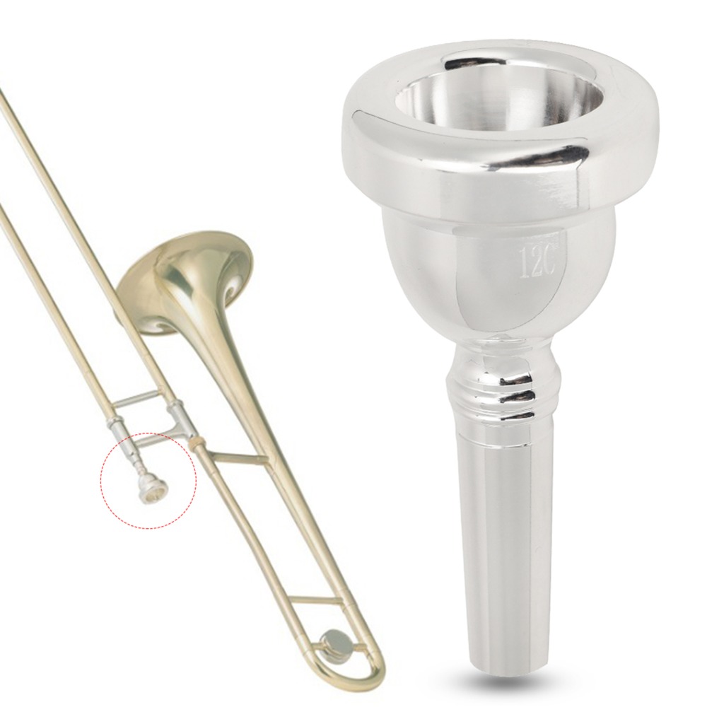 Silver Trombone Mouthpiece​ ​B - Trombone Mouthpiece ulasan dan harga