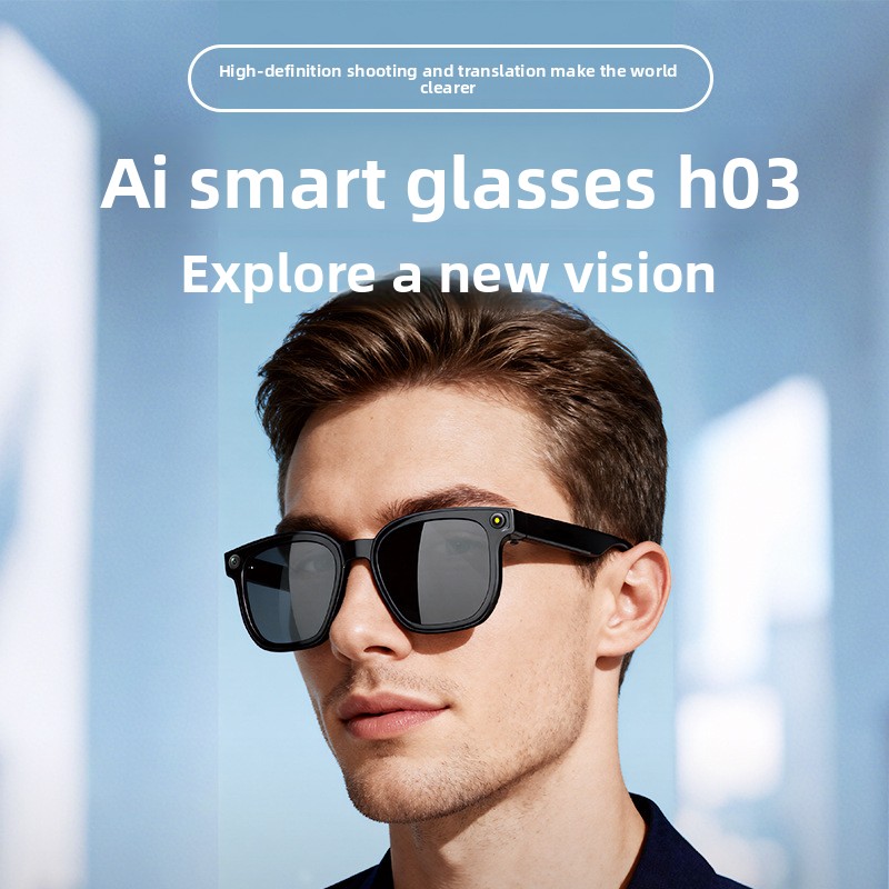 New 2026 H03 Smart Glasses 8MP - Audio Music Recognition ulasan dan harga