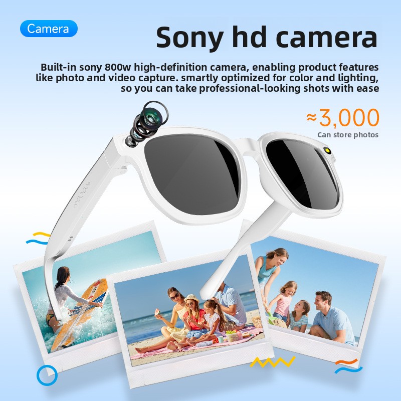 New 2026 H03 Smart Glasses 8MP - Audio Music Recognition ulasan dan harga