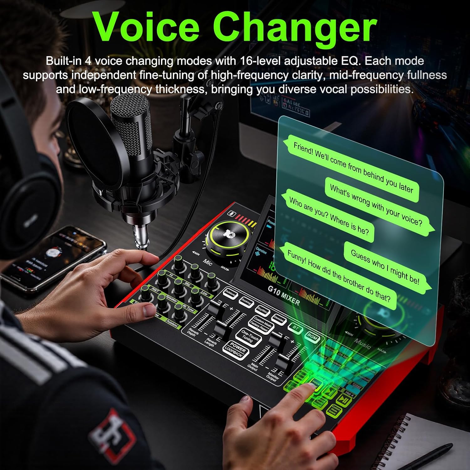 Tenlamp G10 Live Streaming Aud - Audio Music Mixer ulasan dan harga