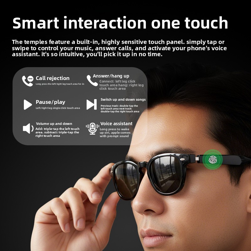 H06 Smart Glasses AI Real Time - Audio Music Recognition ulasan dan harga