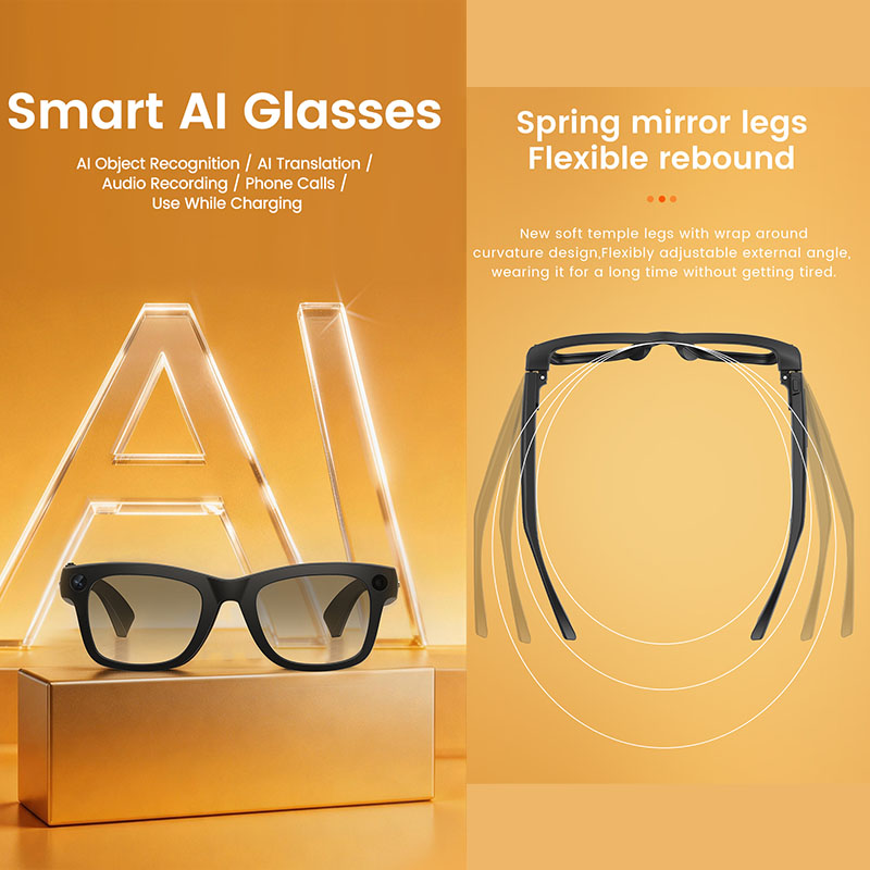 AI Smart Glasses 800W Camera A - Audio Music Recognition ulasan dan harga