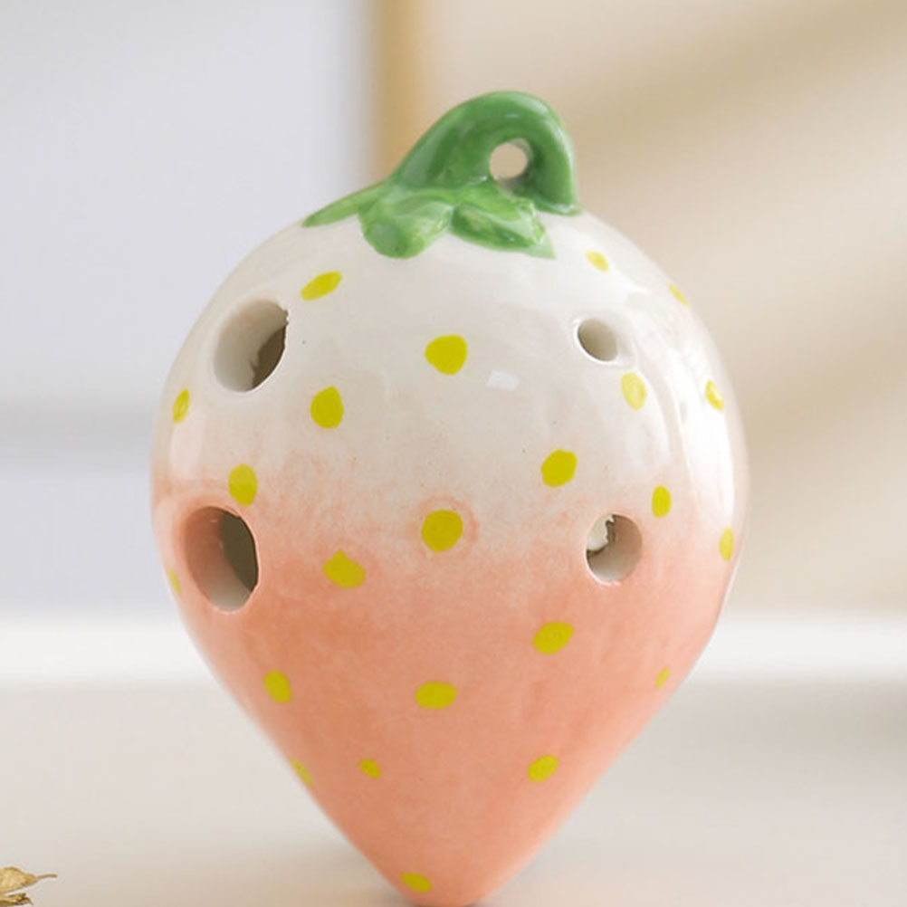 6 Holes Strawberry Ceramic Oca - Ocarina Ceramic ulasan dan harga
