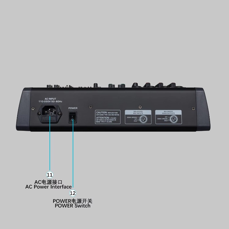 GAX-HLM80 Green Audio 8-channe - Audio Music Mixer ulasan dan harga