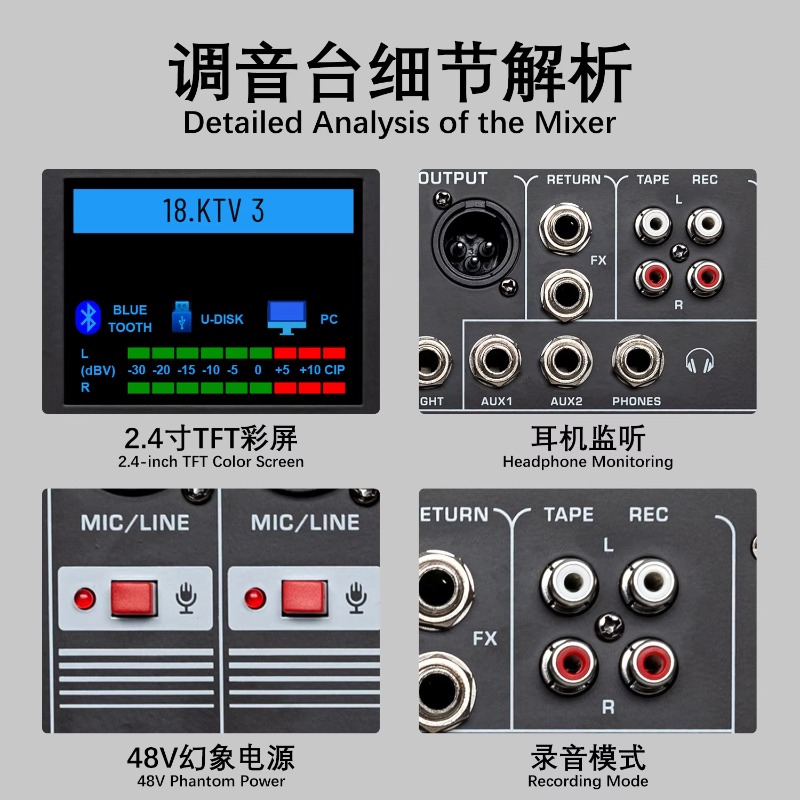GAX-HLM80 Green Audio 8-channe - Audio Music Mixer ulasan dan harga